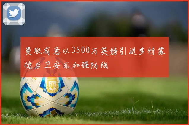 曼联有意以3500万英镑引进多特蒙德后卫安东加强防线
